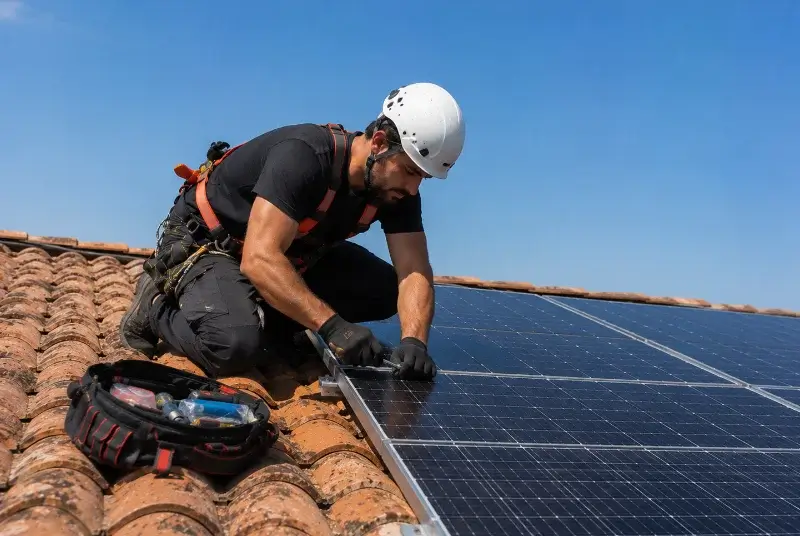 Maintenance et monitoring de panneaux solaires à Plaissan