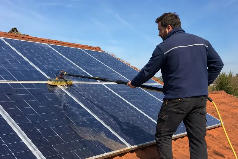 Nettoyage et entretien de panneaux solaires à Plaissan